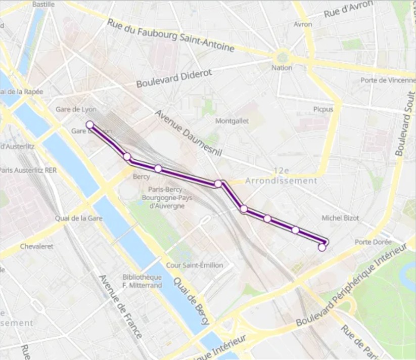 Bus Ligne 87 (porte De Reuilly à Invalides)