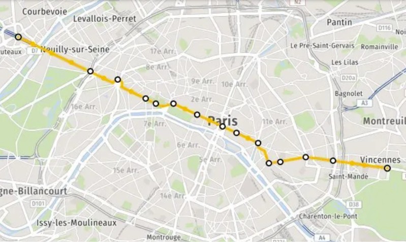 Itinéraire Du Métro Ligne 1