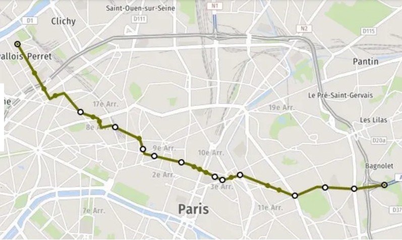 Itinéraire Du Métro Ligne 3