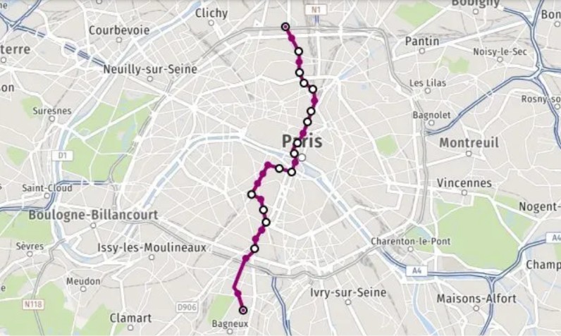 Itinéraire Du Métro Ligne 4