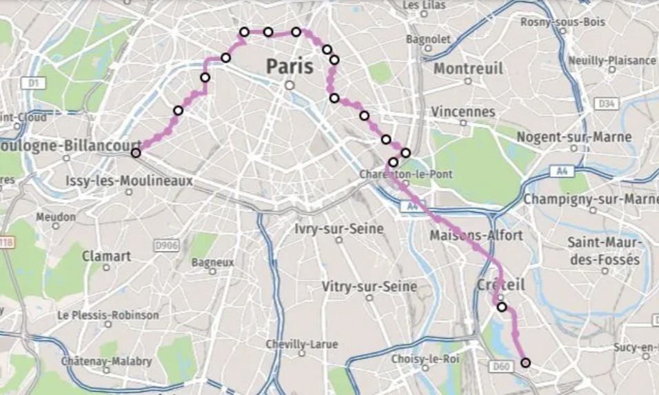 Itinéraire Du Métro Ligne 8