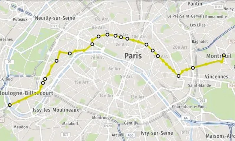 Itinéraire Du Métro Ligne 9