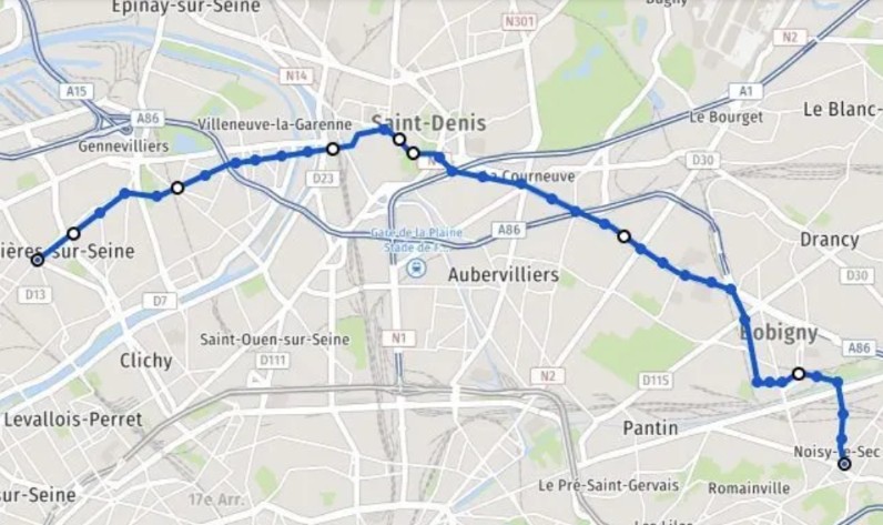 Itinéraire Du Tram T1