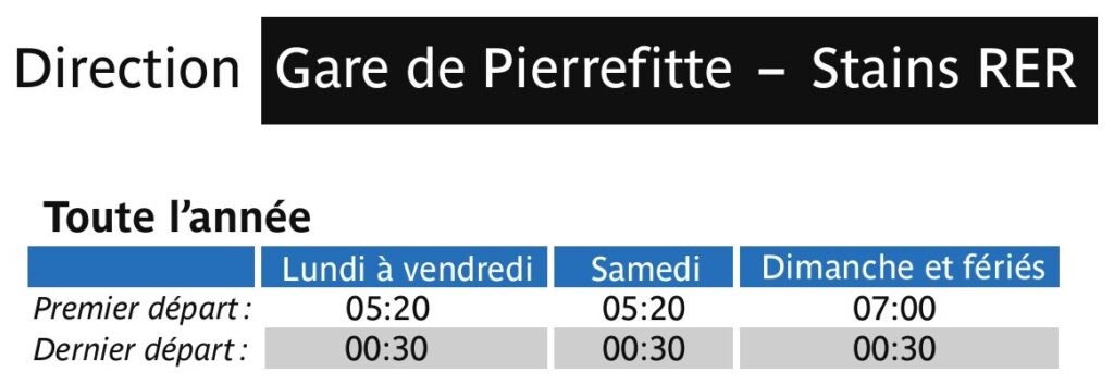 Bus Ligne 361 Gare D’argenteuil – Gare De Pierrefitte – Stains Rer Routière 1