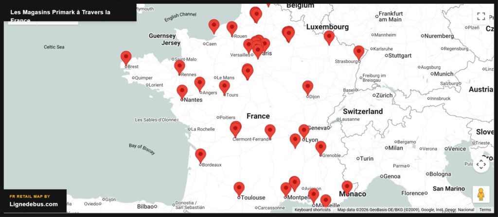 Les Magasins Primark à Travers La France