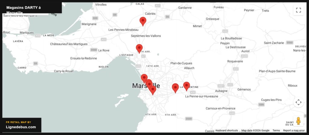 Magasins Darty à Marseille