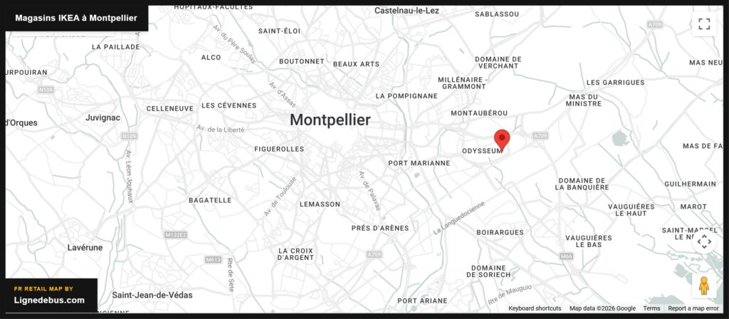 Magasins Ikea à Montpellier
