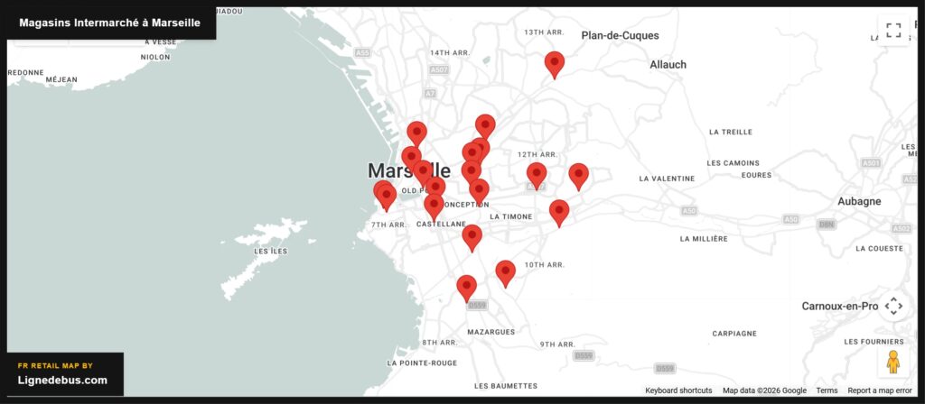 Magasins Intermarché à Marseille