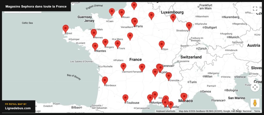 Magasins Sephora Dans Toute La France
