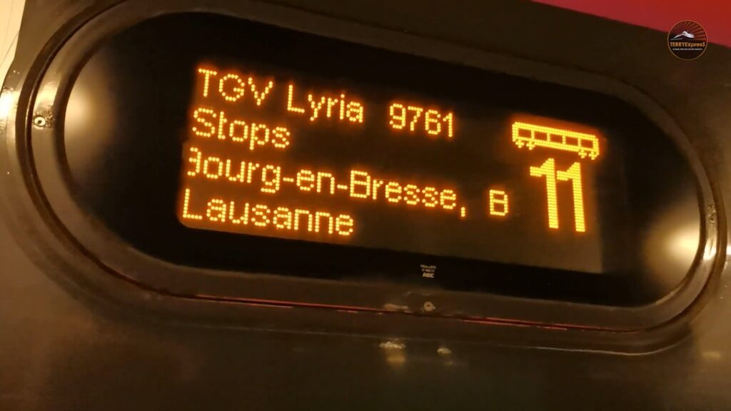 Tgv Lyria Paris Lausanne N° 9761