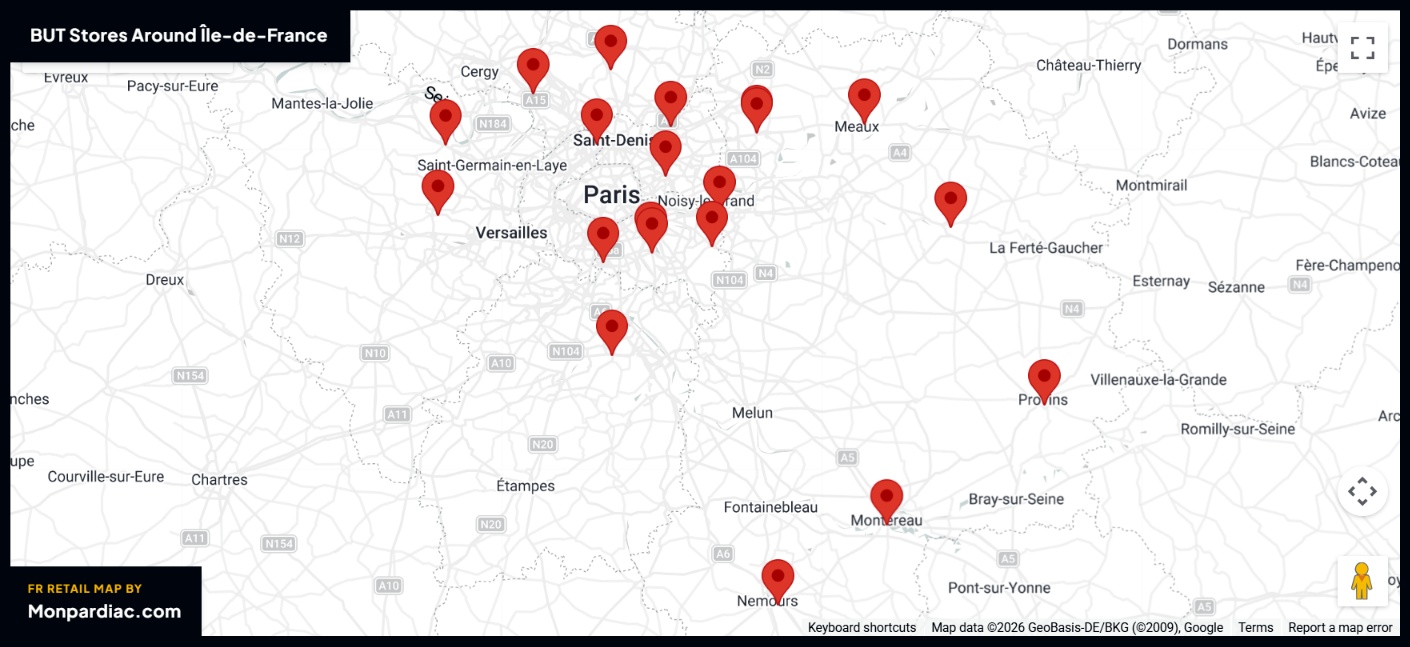 Magasins BUT en France